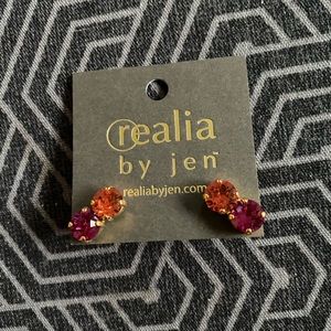 Realia by Jen crystal earrings.